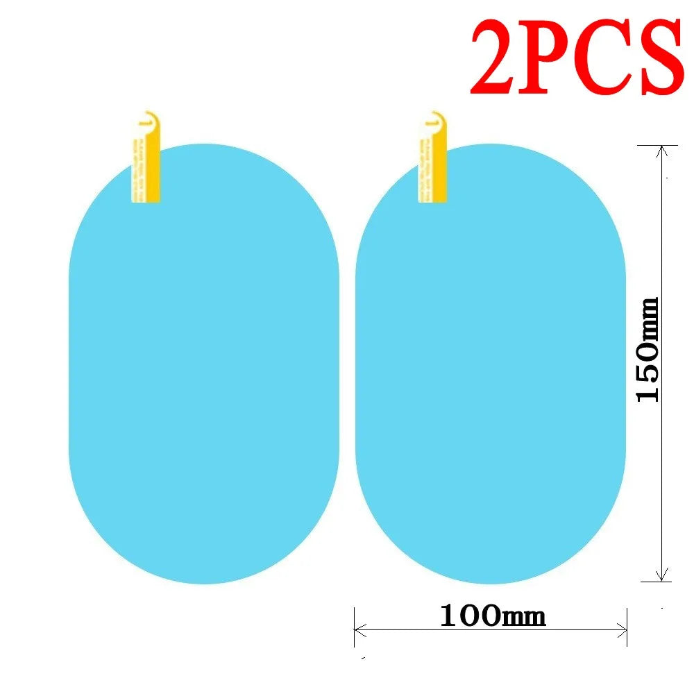 Car Truck Rearview Mirror Rainproof Film Window Glass Anti-fog Waterproof Stickers Rainy Day Safe Driving Rain Proof Films