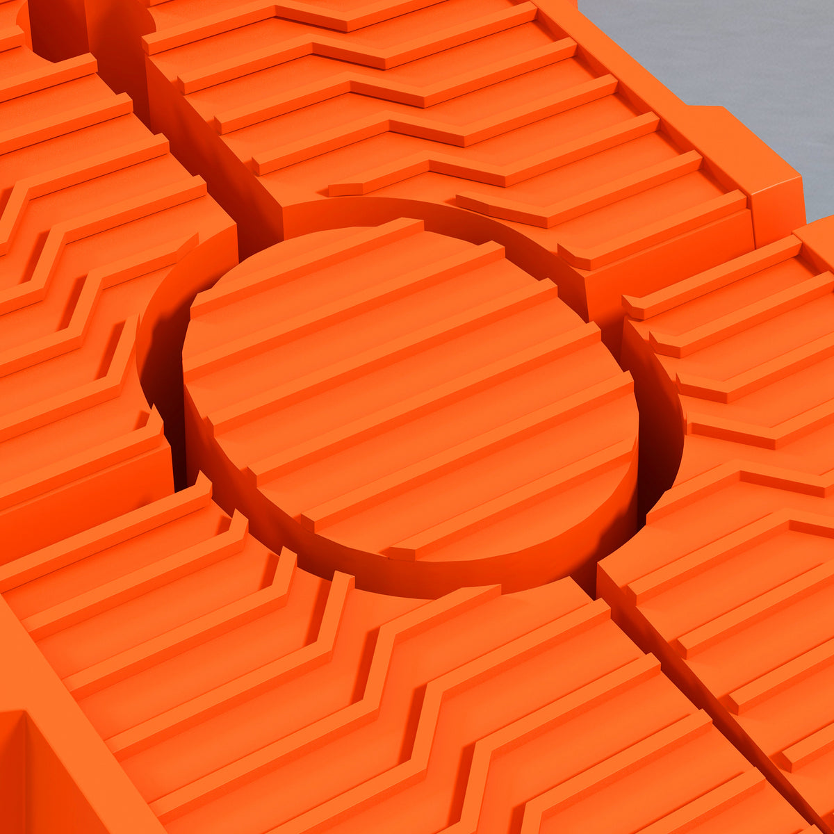 DURHAND 2 PCs Car Ramps Heavy Duty 2.5 Ton Motorhome Levelling Ramps, Plastic Garage Workshop Car Lift, Portable Automotive Vehicle Campervan Car Ramp, Orange