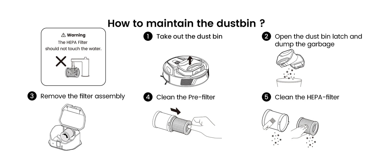 Lefant M320 Robot Vacuum Cleaner, Carpet Detection, 6,000 Pa Suction, Low Noise,  210 Mins Runtime, Self-Charging, Ideal for Har