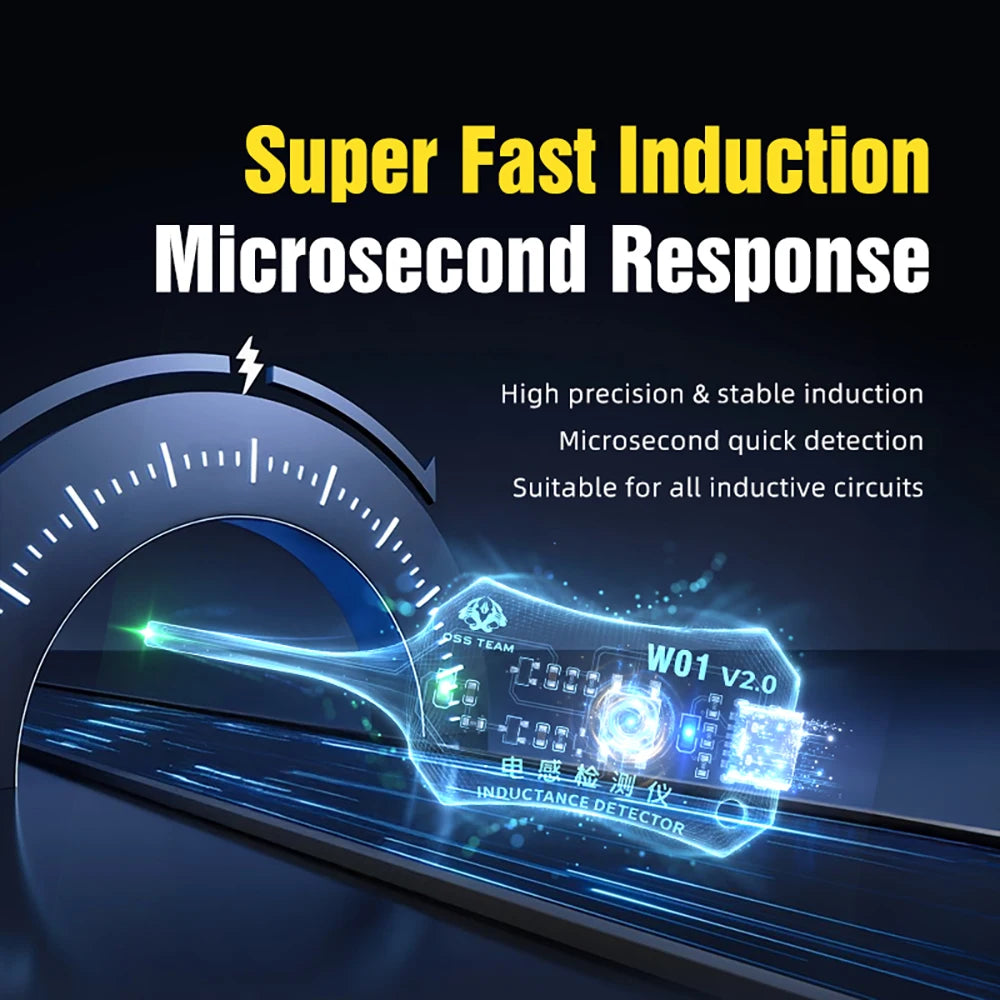 Type-C Inductance Tester Electromagnetic Non-Contact Fault Detection for Phones PCB Motherboard Repair Diagnostics Tool