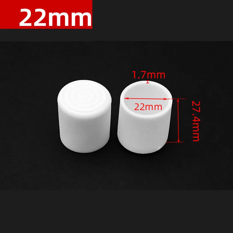 Round Rubber PVC Furniture Leg Caps 10mm/0.39in-50mm/1.97in White  Seal Stopper Pipe Covers Furniture Sofa Leg Pads Non-slip