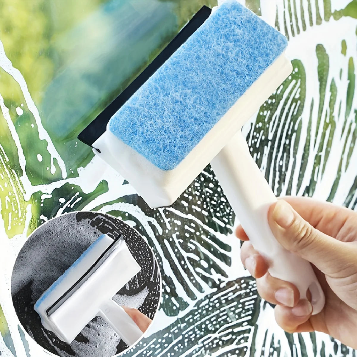 Multifunctional Wall Floor Cleaning Brush, Portable Scrub Brush for Bathroom Tile Bathtub Kitchen Household Cleaning Tool