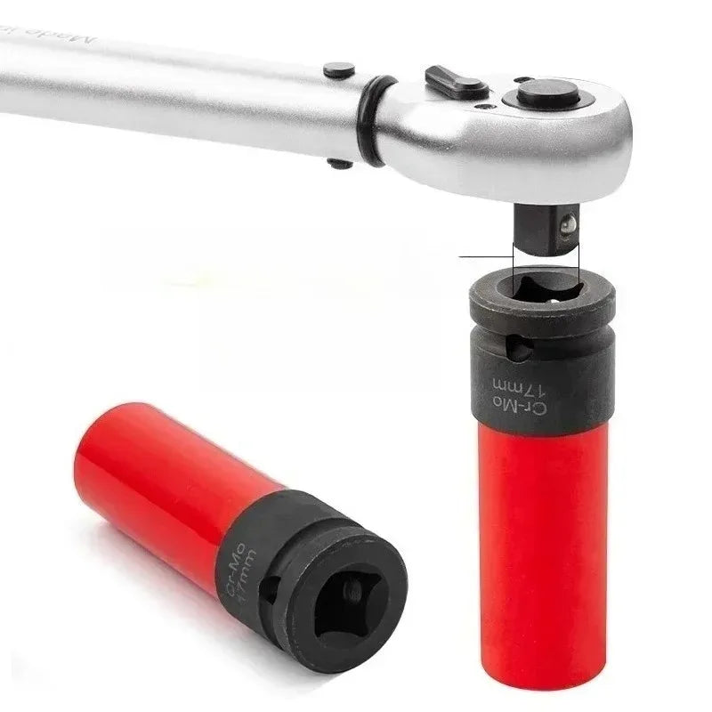 For S Series 17mm Anti-Theft Wheel Lock Nut Removal Socket Car Repair Socket Wrench Tool