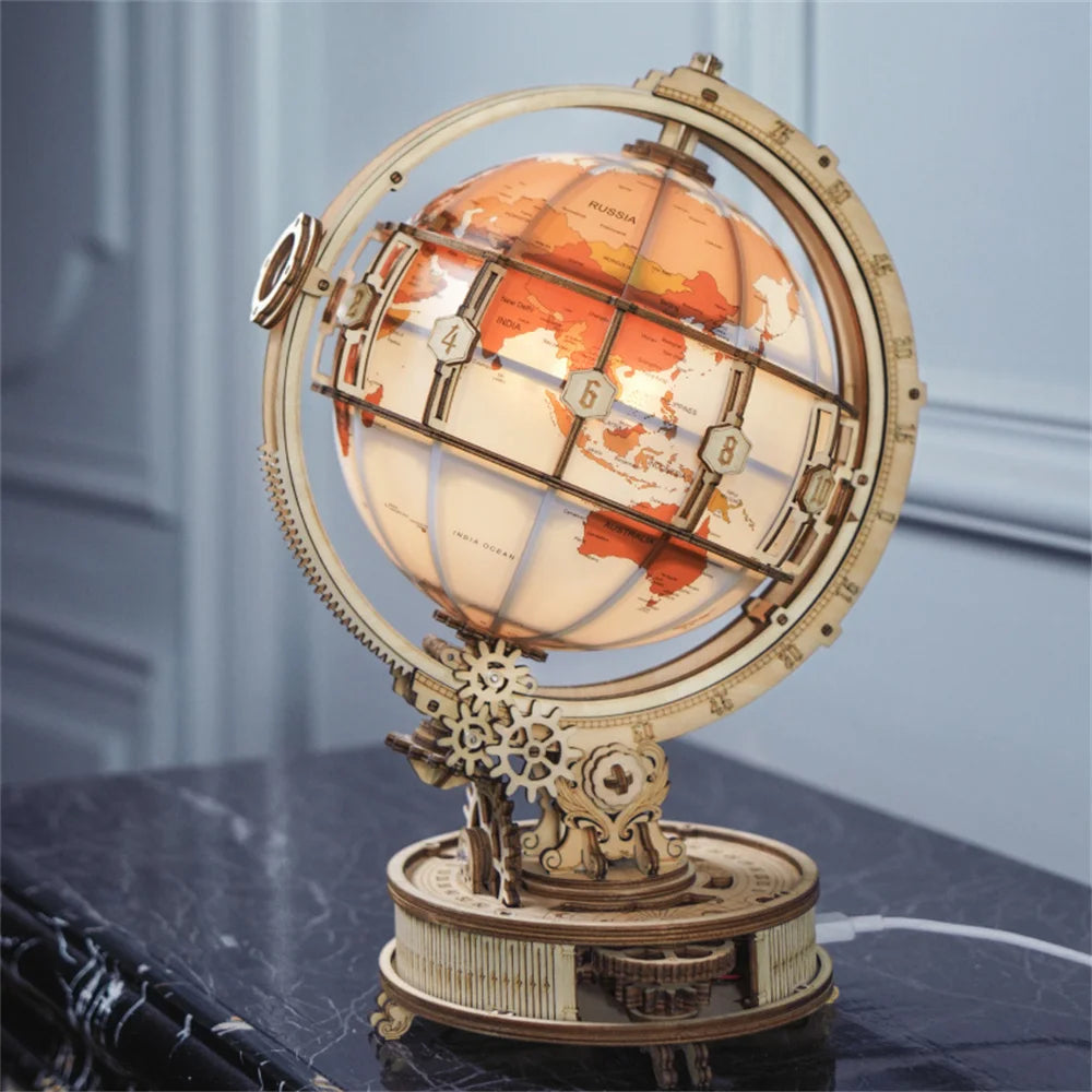 ROKR Curious Discovery Series 3D Wooden Puzzle Games Assembly Telescope Orrery Model Buliding Kits Toys Gift ST