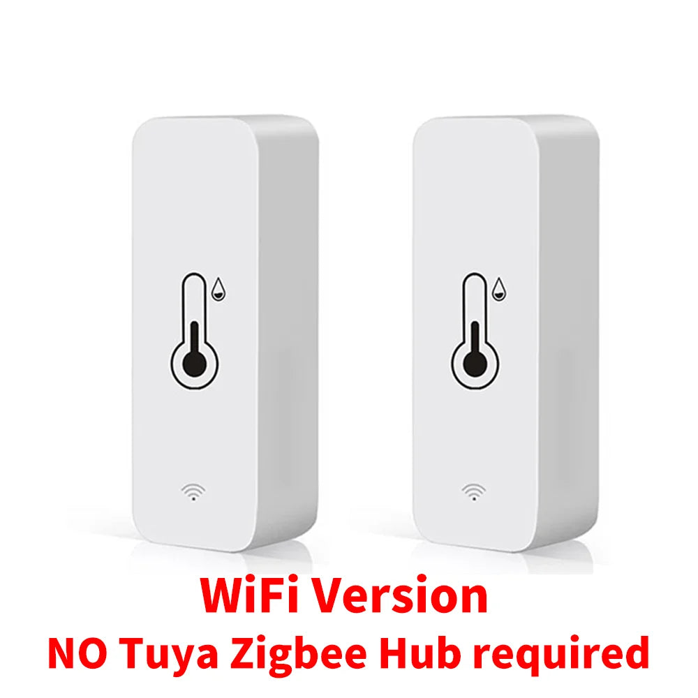 Tuya WiFi Zigbee Temperature Humidity Sensor Smart Home Indoor Hygrometer APP Monitoring Work with Google Home SmartLife Alexa