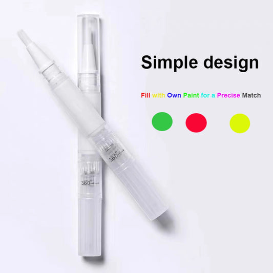 3pcs Touch-Up Paint Pen Refillable Paint Brush Pens Touch-Up Paint Pens for Walls, Window, Wood Fillable Paint W/Any Paint Types