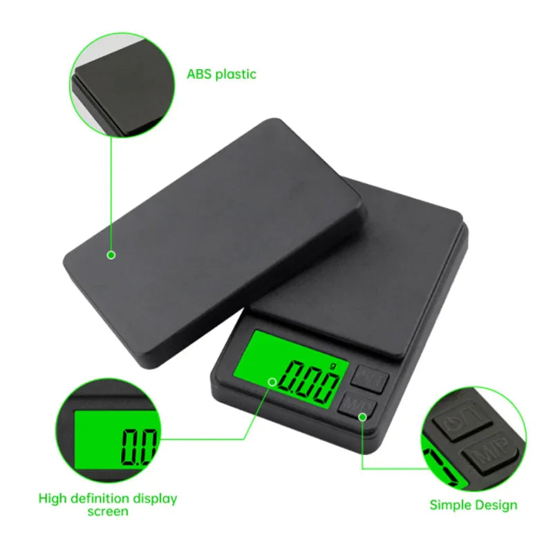 For Digital Weighing, Food and Jewelry, Kitchen Scale, High-precision Small Electronic Scale Precision Scale with Backlit LCD