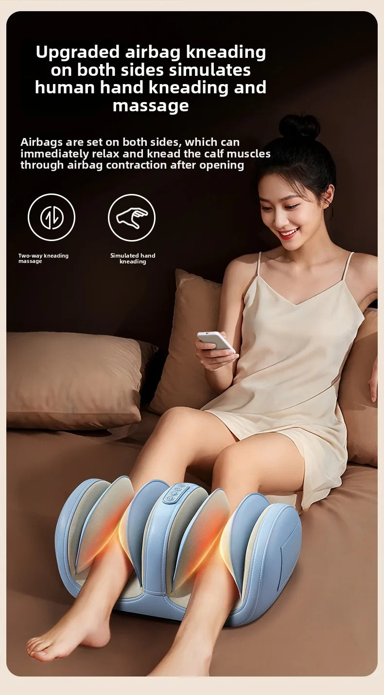 Air Pressure Leg Massager Foot Massage Multi-functional Widened Kneading Squeeze Deep Relaxation Calf With Remote Control