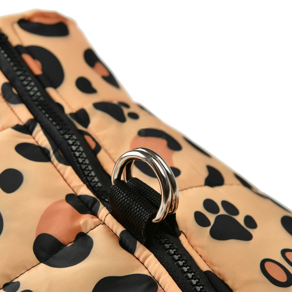 Winter Dog Clothes for Small Medium Dogs Waterproof Warm Leopard Christmas Puppy Jacket Coat Chihuahua French Bulldog Outfits