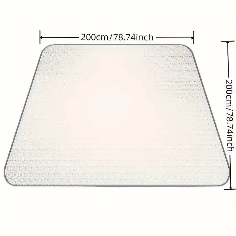 Camping Mat Foam Foil Blanket Aluminum Insulation Foam Foil Mat Sleeping Pad Thermal Outdoor Tent Footprint Reflecting Heat