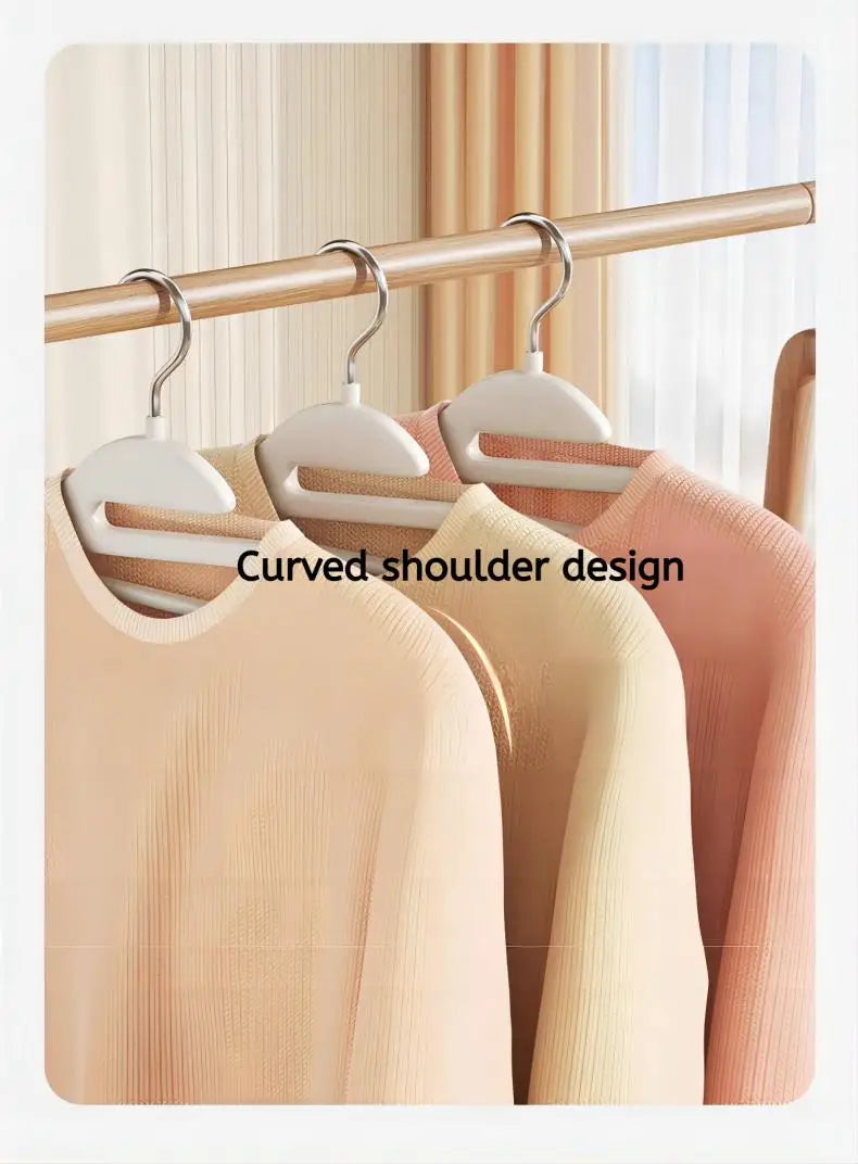 10Pcs Black/Orange/Grey Multifunctional Wet and Dry Household Hanger Suitable for Hanging Clothes Bedroom Wardrobe Anti-Slip