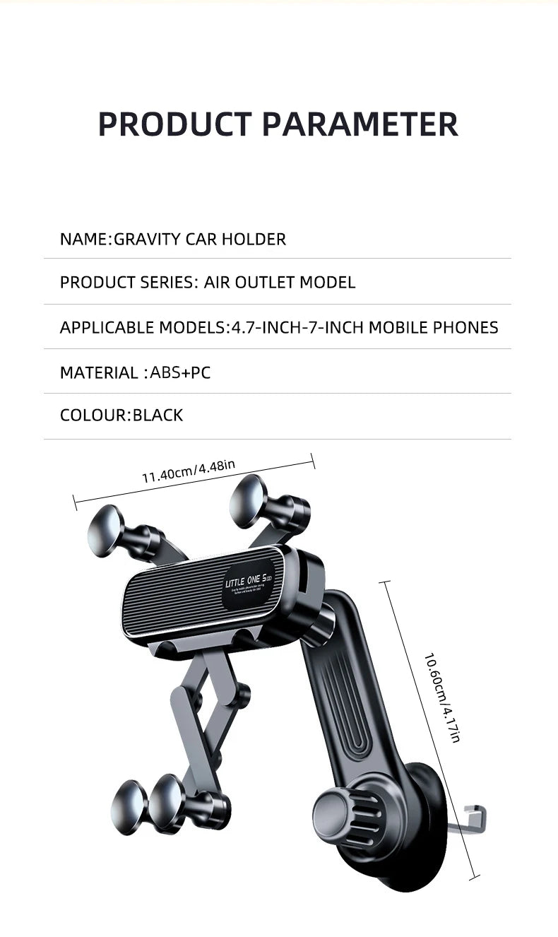 Magnetic Car Phone Holder for 4.7-7 inch Support Mobile Phone Car Air Vent Mount Universal Shockproof GPS Clip Smartphone Stand