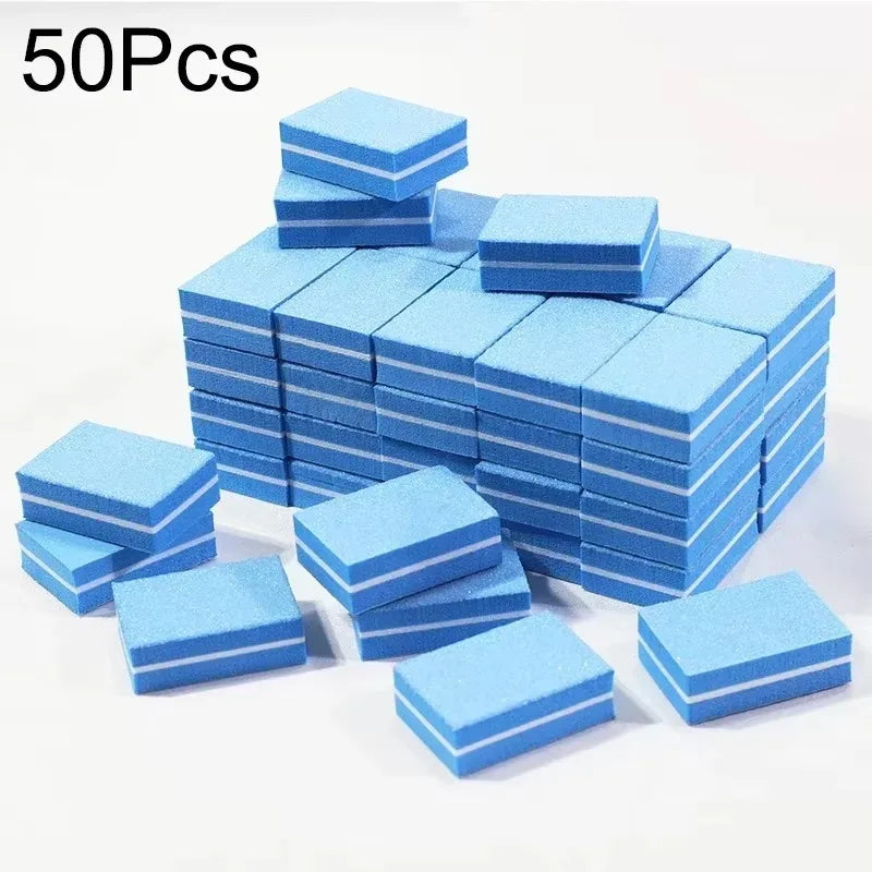 10-100psc Mini Buffing Sanding Files Block Pedicure Care Nail Art Buffer Polish Manicure Pedicure Nail File Tools Nail Charm new