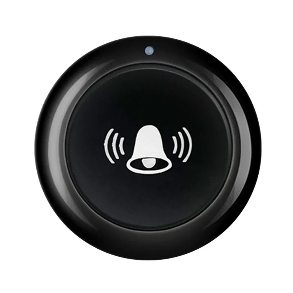 EV1527 Chip Learning Type 1 Button Round 433Mhz Wireless Remote Control Switch , SOS Panic Button Doorbell