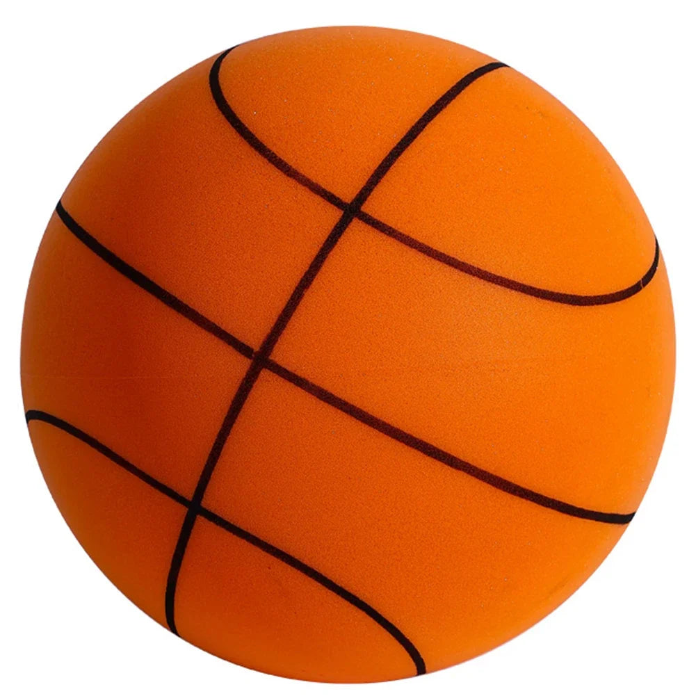 Kids Indoor Silent Basketball Ball 24/21/18cm High-Resilience Foam Silent Basketball Size 7 Lightweight Small Basketball Basket