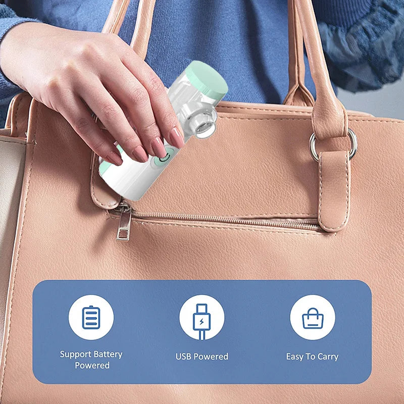 Medical Silent Mesh Nebulizer Handheld Asthma Inhaler Atomizer Children Health Care Mini Portable Nebulizer Humidifier