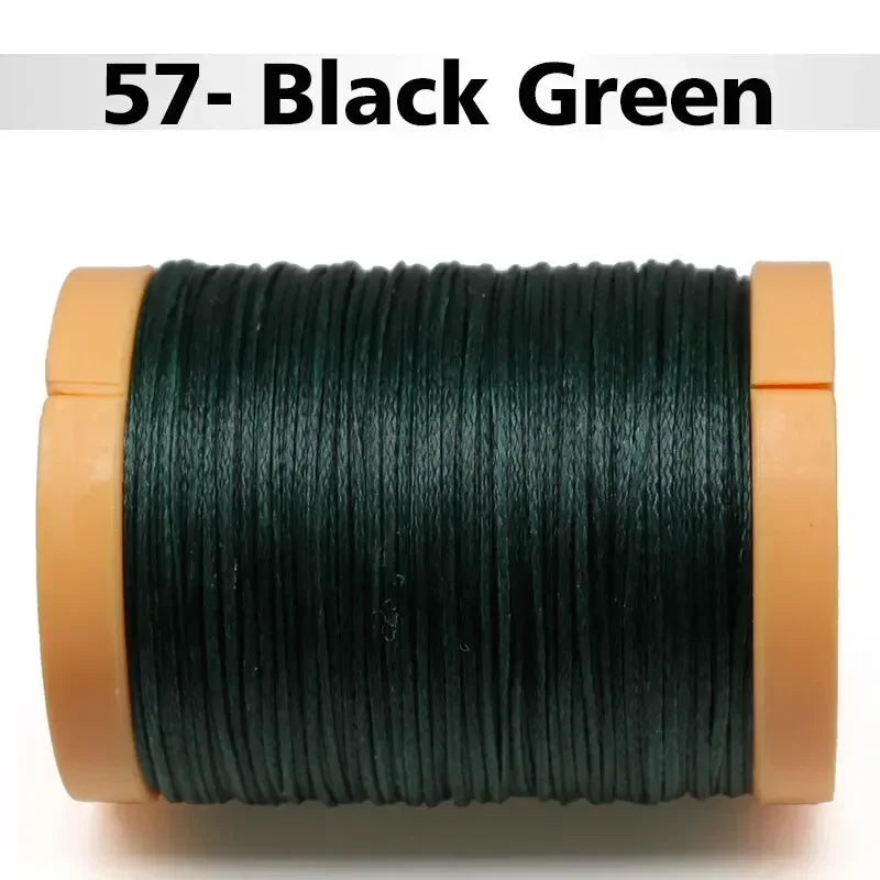 Handmade Flat Wax Thread for Leather Craft, Hand Stitching, DIY Wax Coated Strings, Repair Shoes, Sewing Tools, 0.8mm, 1.0mm