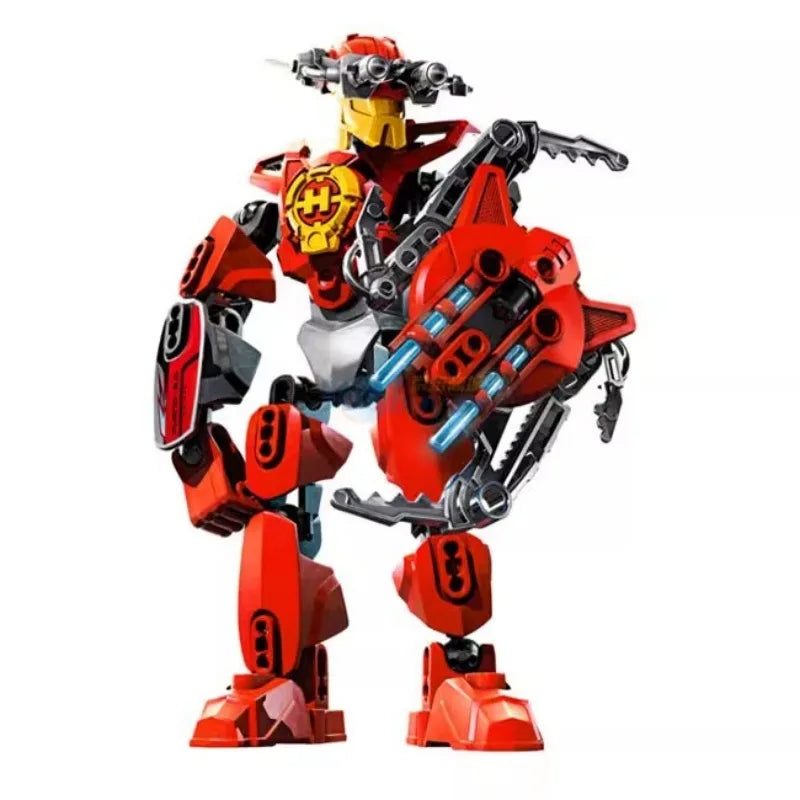 Hero Factory Star Warrior Bionicle Building Blocks, Furno Evo Combined Robot Mech Model Toy Set for Kids, Holiday Gift