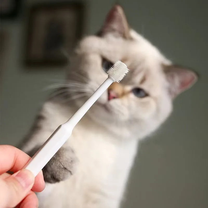360° Pet Toothbrush Cat Toothbrush Soft Brush for Dog Mouth Cleaning Brush Pet Dental Care Cat Tongue Sensory Cleaning Brush