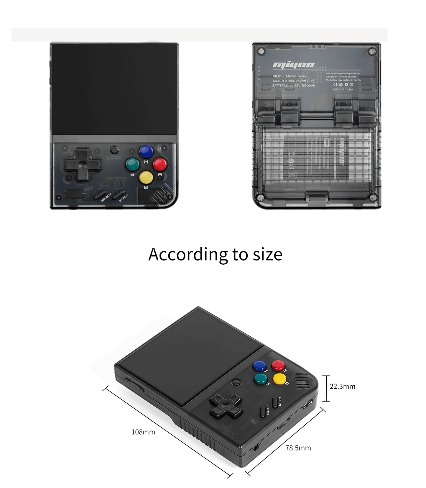 MIYOO Mini Plus Portable Retro Handheld Game Console V2 Mini+ 3.5 Inch IPS Screen Classic Video Game Console Linux System Gift