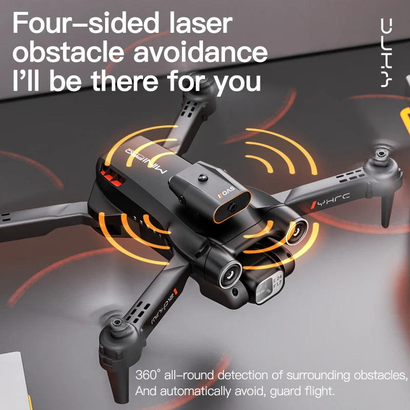 8K Dual Camera Obstacle Avoidance Drone Aerial Photography Laser Obstacle Avoidance Option Flow Helicopter Gift Toy Kid RC Drone