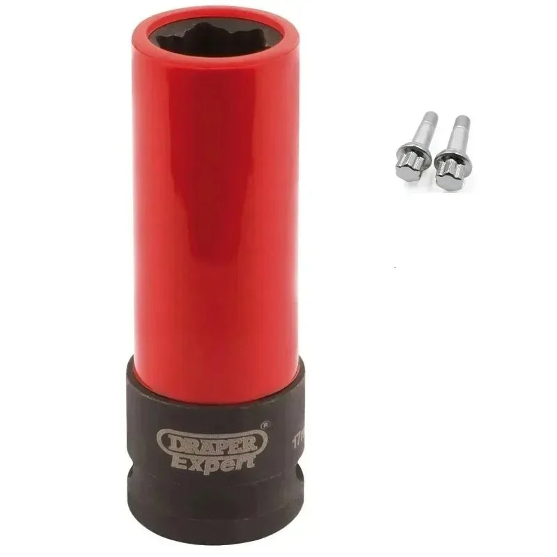 For S Series 17mm Anti-Theft Wheel Lock Nut Removal Socket Car Repair Socket Wrench Tool