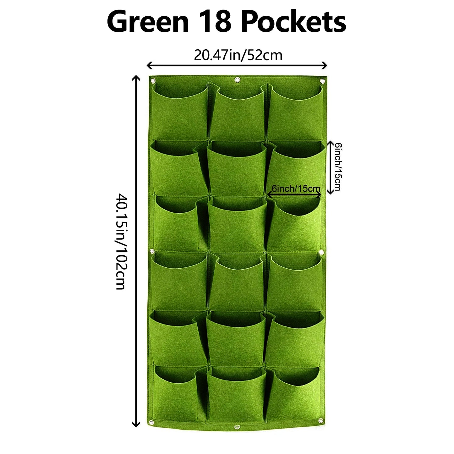Hanging Plant Grow Bags Vertical Wall Mounted Planter For Outdoor And Indoor Use Felt Material Space-saving Design For Gardening