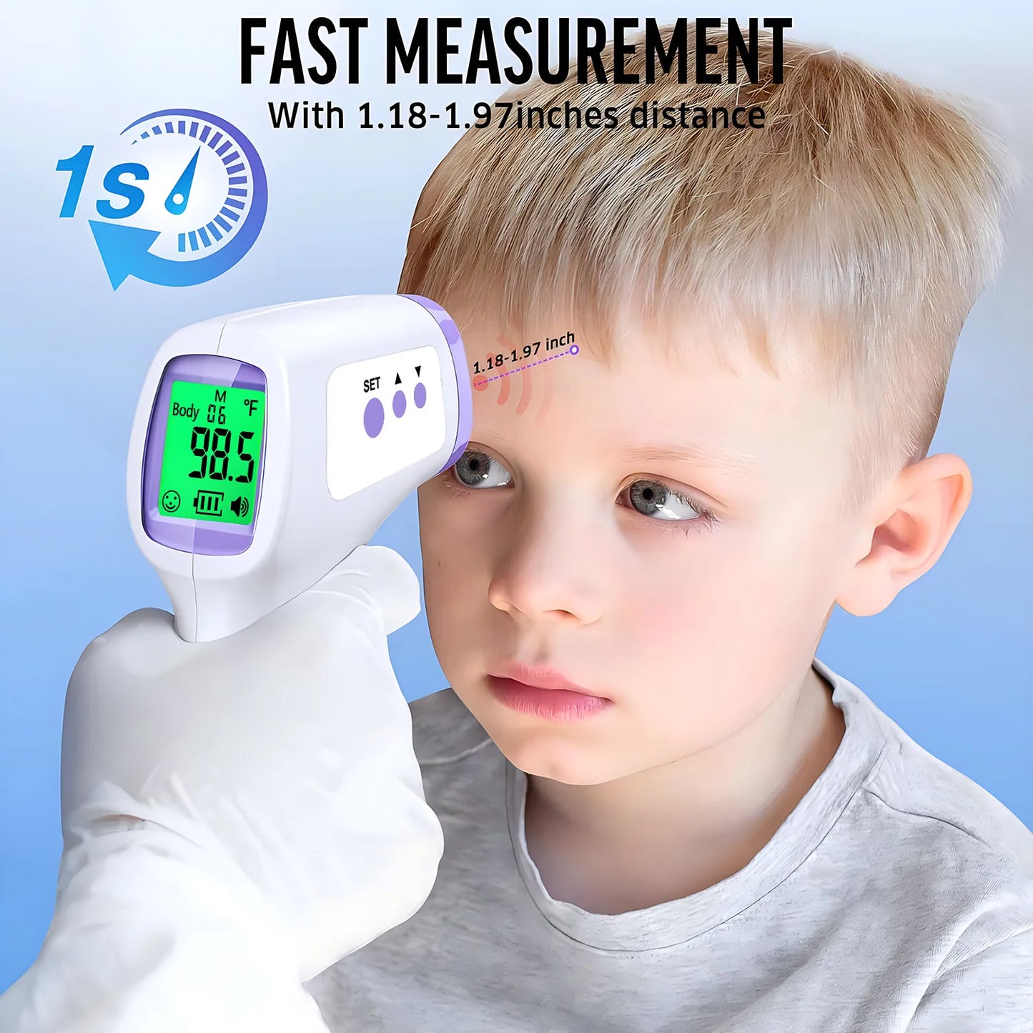 Forehead Digital Thermometer Non Contact Infrared Medical Thermometer Body Temperature Fever Measure Tool for Baby Adults