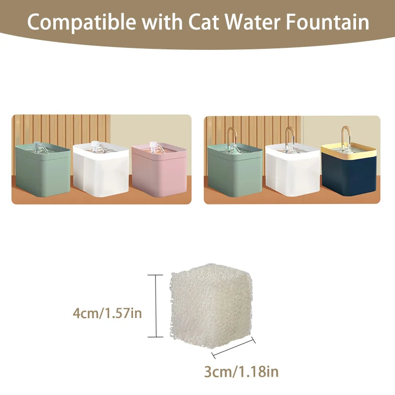 Cat Water Fountain  Activated Carbon Sponges Filters Replacement Activated  Carbon Filters Cat Water Fountain Filters Element