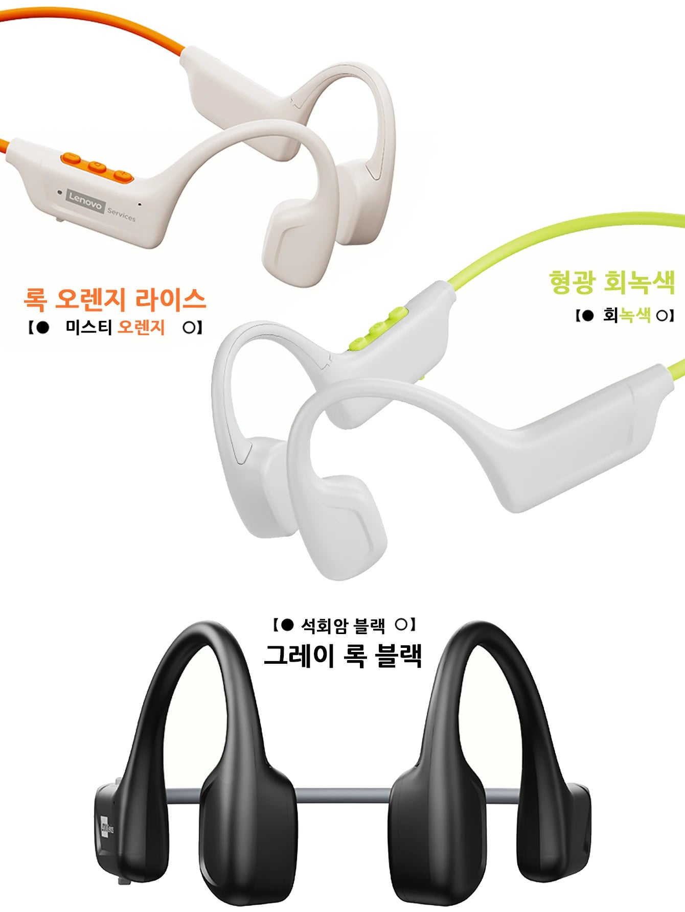 Genuine Lenovo S102 Bone Conduction Earphones Air Conduction Headphones BT V6.0 Wireless Sports HiFi Sound Waterproof Headsets