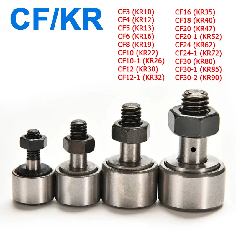 Cam Needle Roller Bearing Bolt Type CF3 CF4 CF5 CF6 CF8 CF10 CF12 CF16-CF30 KR10 KR12 KR13KR16-KR90 Wheel And Pin Bearing