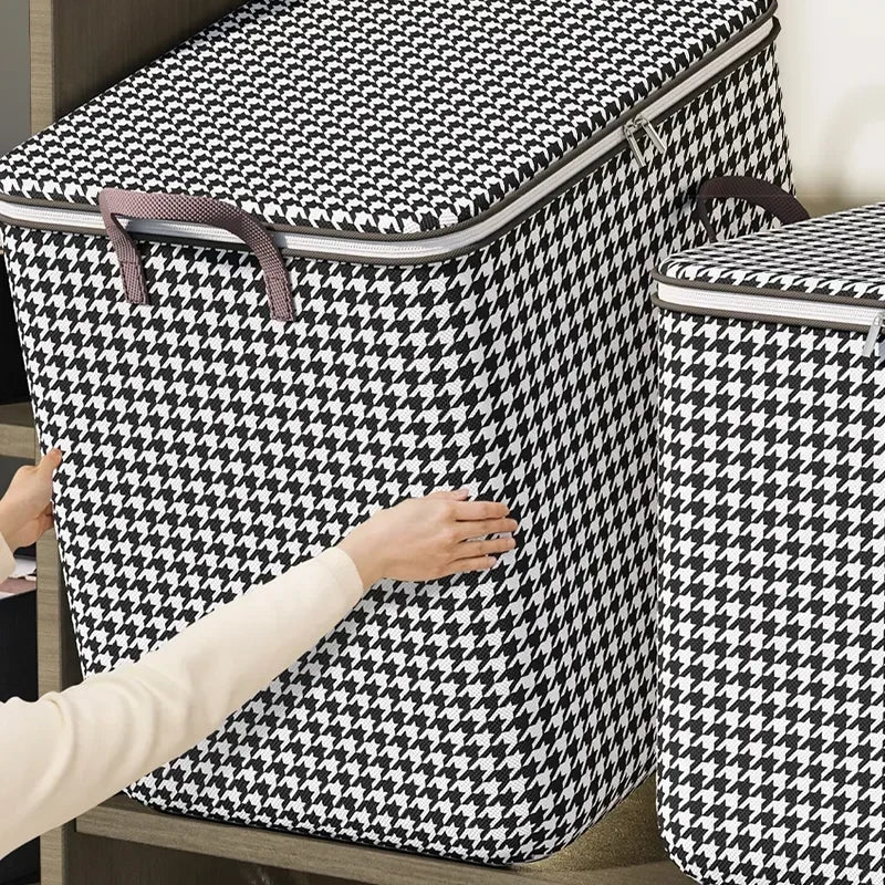 Organizer Clothes Storage Bags Large Capacity Quilt Moving Box Tote Bag Dustproof Clothing Wardrobe Home