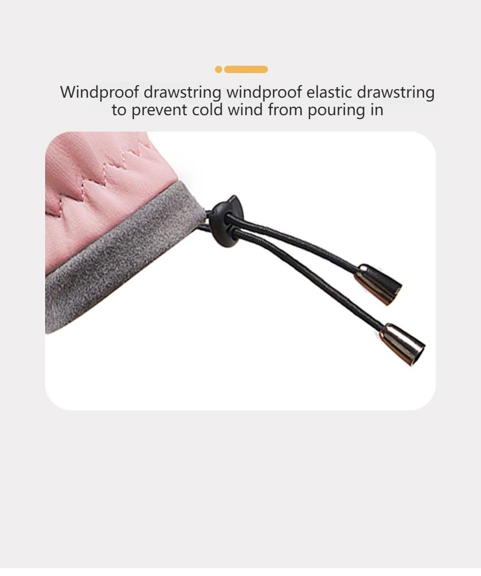 GTUBIKE Kids Winter Gloves Thicken Plus Velvet Cycling Riding Mittens Warm Waterproof Children Bicycle Gloves for Boys Girls