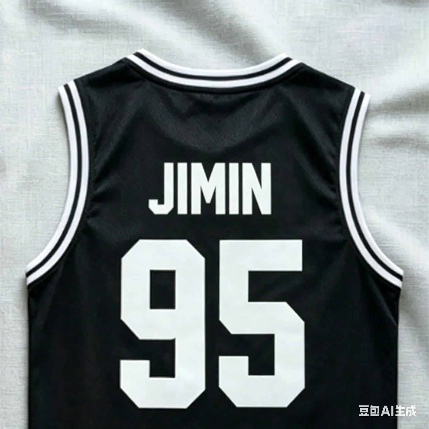 Members Number Basketball Tank Top Black White Striped Mesh Sleeveless Vest Kpop Army Concert Oversized Fan Sports Jersey