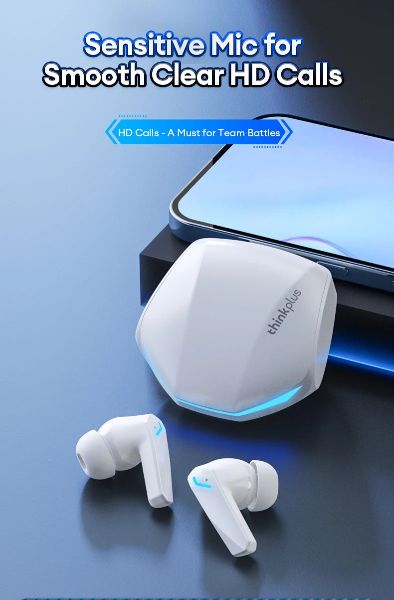 Lenovo GM2 Pro Bluetooth 5.3 Earphones Sports Headset Wireless In-Ear Gaming Low Latency Dual Mode Music Headphones New