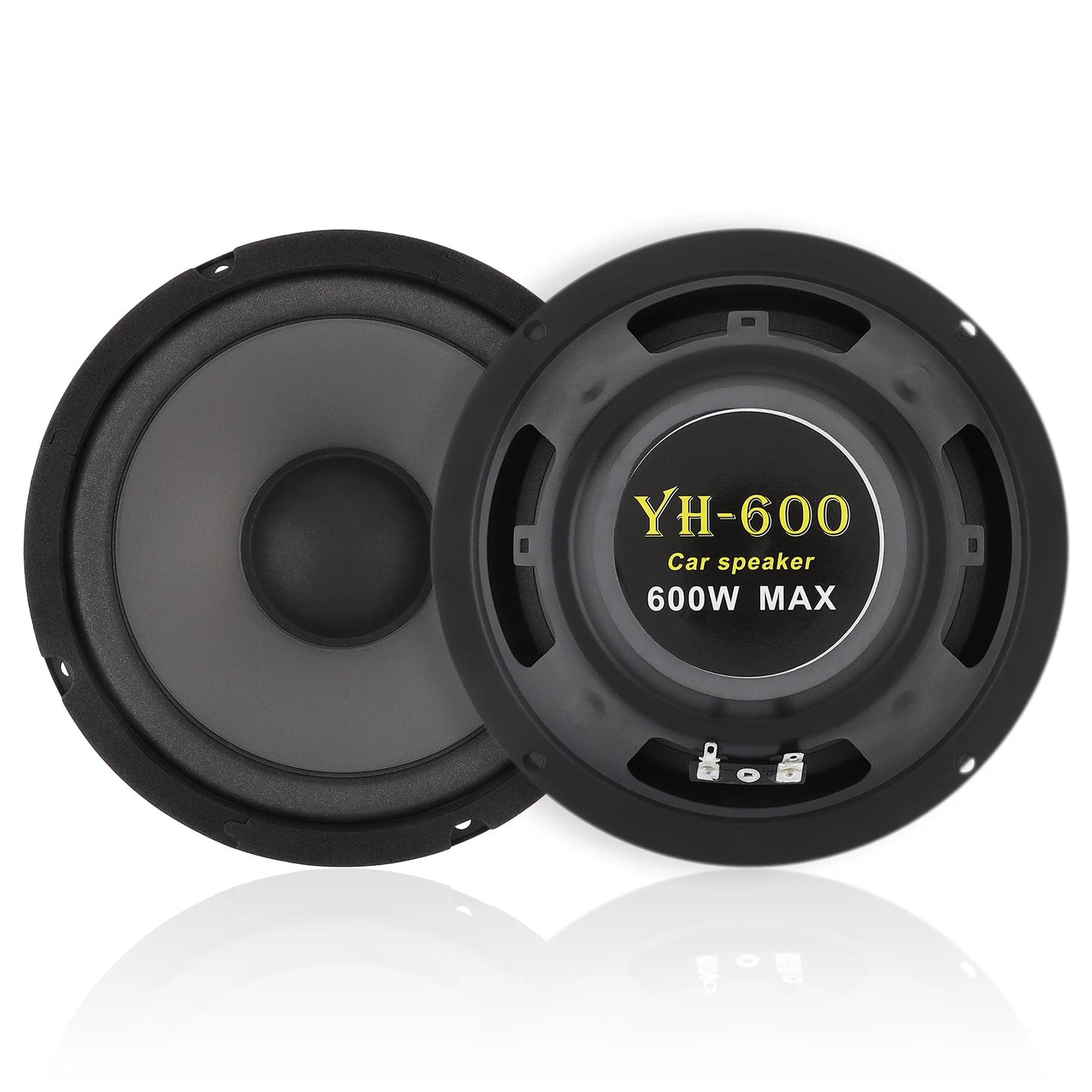1 Piece 6.5 Inch Car Speakers 600W 2-Way Vehicle Door Subwoofer Audio Stereo Full Range Frequency Automotive Speakers for Car