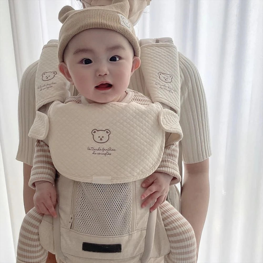 3pcs/Set Waterproof Baby Bibs Muslin Saliva Towel Cotton Shoulder Pad Bite Cushion Baby Accessories Girl Burp Cloth