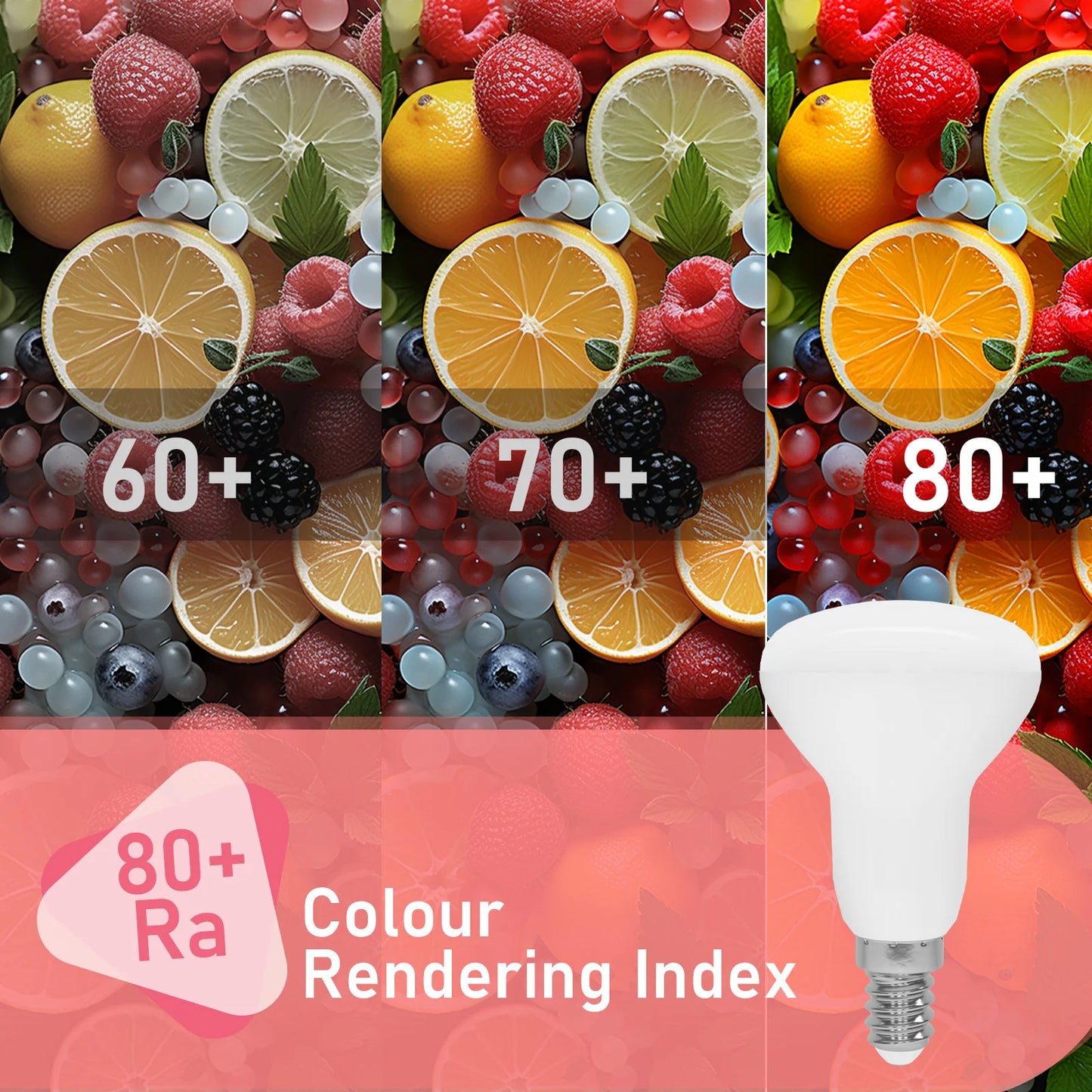 6PCS R50 E14 LED Light Bulb AC220V 5W 3000K Warm White 6500K Cool White 500lm 120° Beam Angle LED Spotlight Bulbs