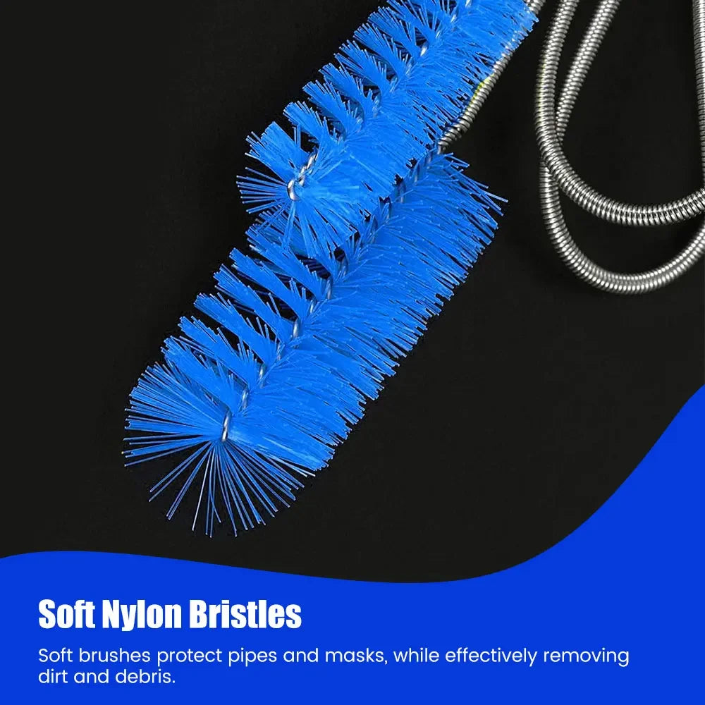Cpap Hose and CPAP Hose Tube Hook & Hose Brush Keep Cpap Supplies Set Clean Tidy - Tube Holder Tube Flexible Cleaner Brush
