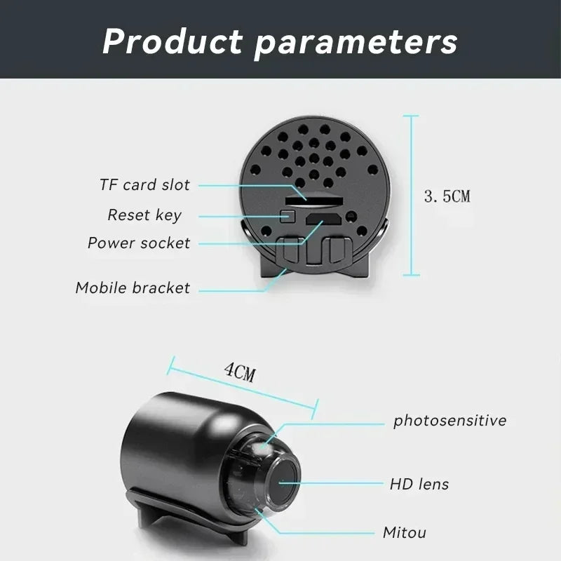 X5 1080P Mini Night Vision Wireless Surveillance Camera Lightweight Clear Portable Motion Detection Premium Quality NEW 2026