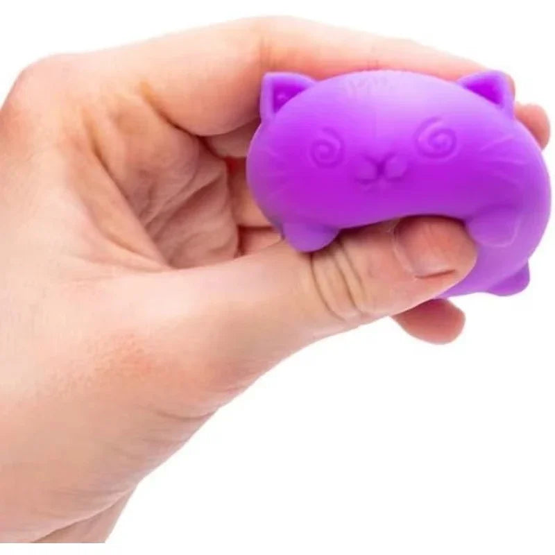 Schylling NEEDOH Cool Cat Squishy Toys Slow Rise Stress Relief Ball Sensory Fidget Toys for Adult Kids Anti-Anxiety Sensory Toys