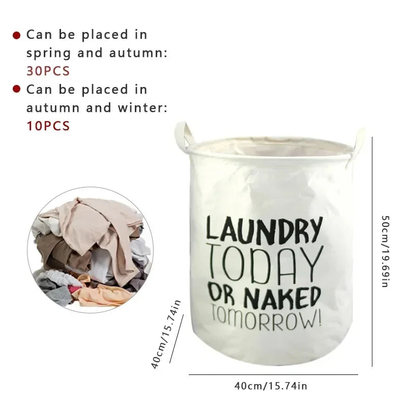 Household Dirty Clothe Basket Large Collapsible Laundry Basket Foldable Waterproof Bathroom Laundry Organizer Toy Storage Bucket