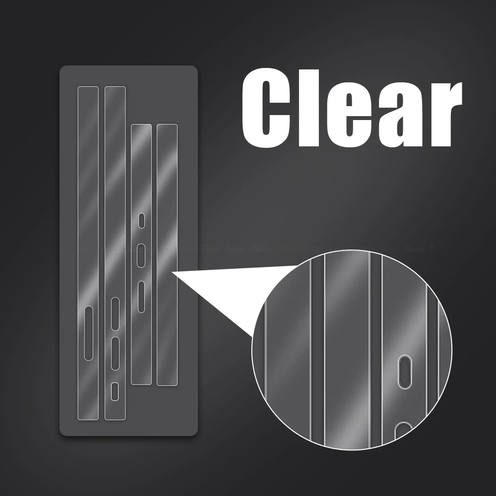 Carbon Fiber Sticker Clear Matte Phone Side Film For iPhone 16 15 14 Plus 13 12 Pro Max Frame Protective Border Hydrogel Film