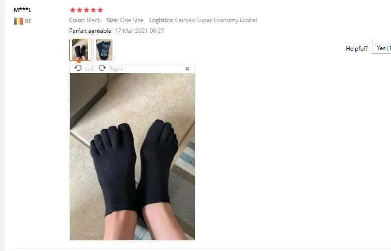 New Men Winter Thickened Five Fingers Socks Warm Non Slip Grip Fitness Toe Socks Low Calf Slipper Male Floor Socks