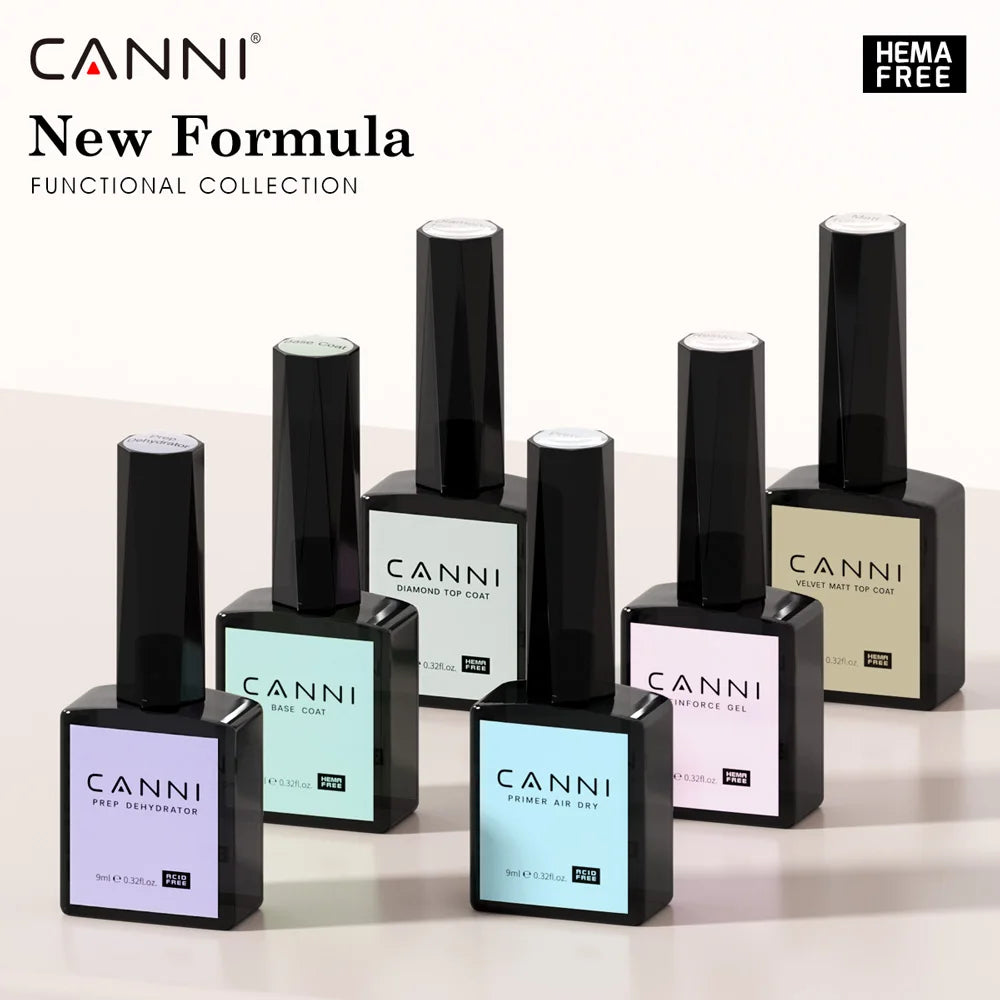 CANNI Nail Gel Polish HEMA/TPO FREE Extension UV Gel Builder Nail Gel In Bottle Semi Permanent Rubber Base Self-leveling Gel
