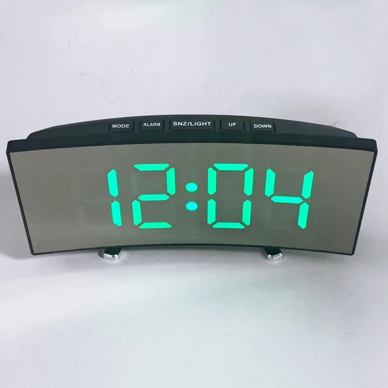 Latest Digital Clock LED Alarm Clock Bedroom Electronic Desktop Clock With Temperature Display Adjustable Brightness 12/24 Hours