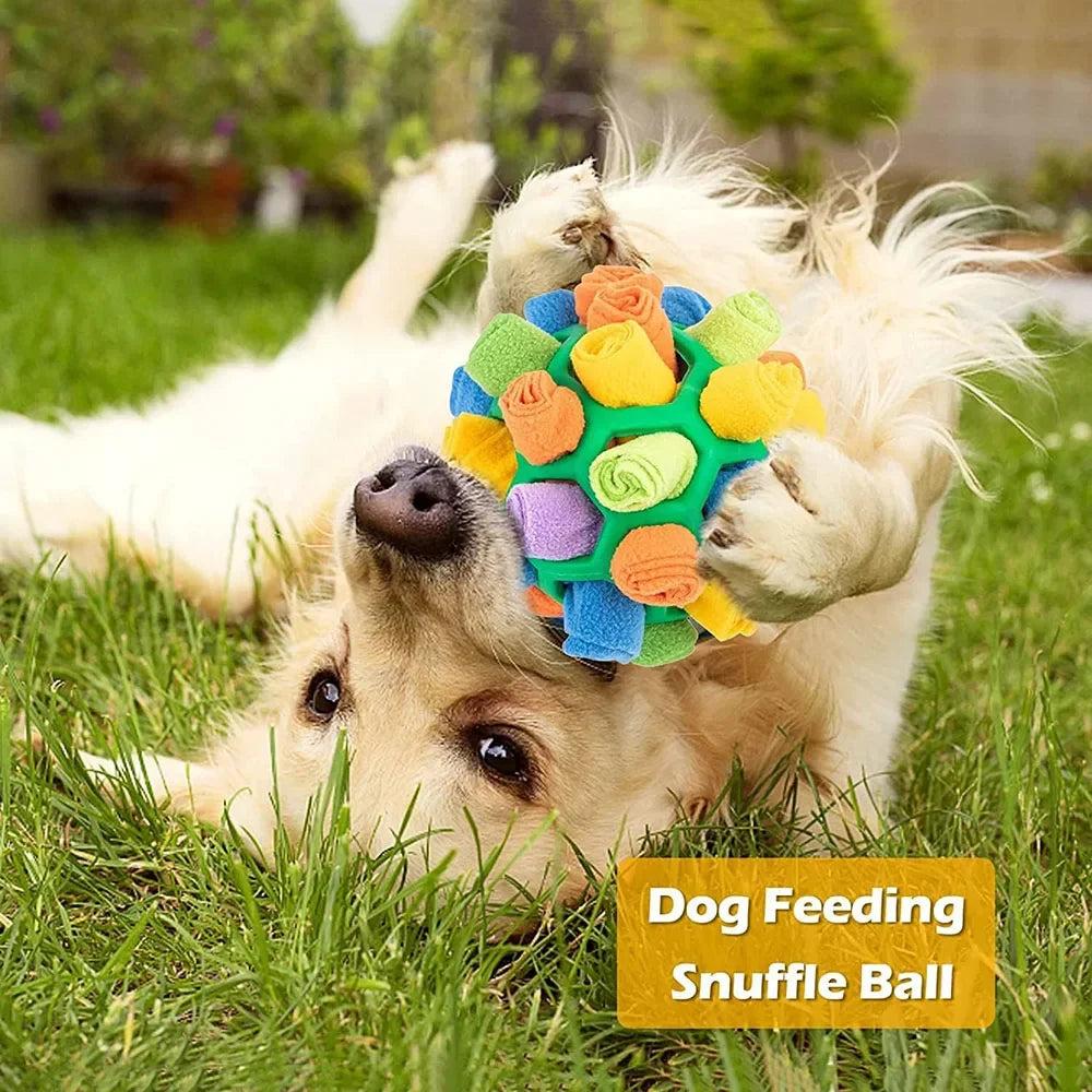 Dog Toy Snuffle Ball for Dogs Training the Sense of Smell Portable Interactive Snuffle Ball for Pet Foraging Instinct Training