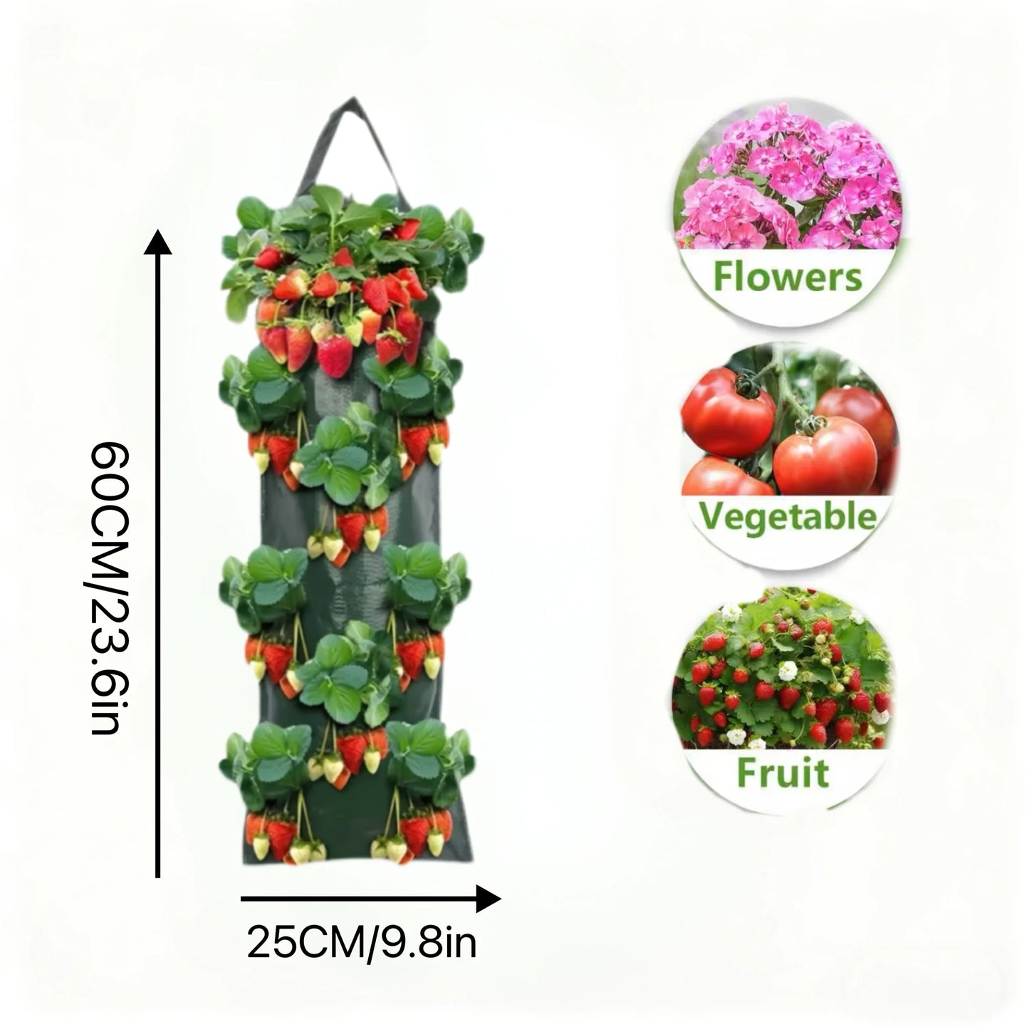 Multi Functional Vegetable and Fruit Planting Bag, Wall Mounted Foldable Planting Bag, Home Gardening, Balcony Vegetable Garden