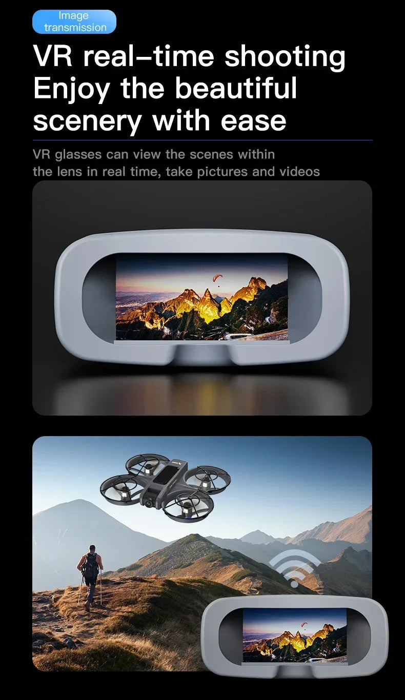 NEW Lenovo X226/X226VR Mini Drones 4K Professional Remote Control Helicopter Plane RC Dron with Screen Quadcopter Toys Gift