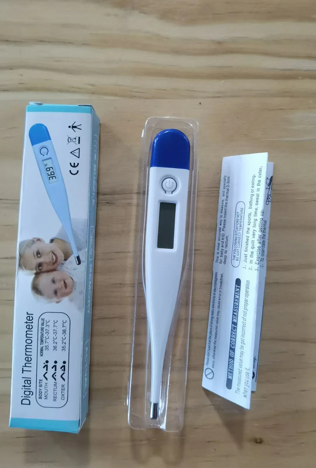 Digital Water Thermometer Accurate Oral and Armpit Temperature Reading Fever Alert Termometer Baby Bath Thermometers